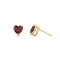 thumbnail image 2 of Boucles d'Oreilles Clous Pierre de Naissance Cœur, 2 of 4