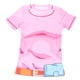 thumbnail image 1 of Camisa de yoga de manga corta con cuello redondo, camisa deportiva con estampado de letras y cuello redondo para mujer, compacta y liviana, 1 of 9