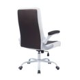 thumbnail image 4 of VESTA Office Desk Chair, Customer Chair Rolling Seat with Armrest, Adjustable Height Office, Conference Room, Reception, Waiting Area, Coffee/White, 4 of 4