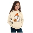 thumbnail image 1 of Chandail à Capuche Halloween pour Filles Manches Longues Chandail Imprimé Lettre Chaud Hauts Décontractés pour Enfants, 1 of 4