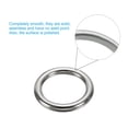 thumbnail image 3 of Unique Bargains 2" Seamless Metal O Rings, 304 Stainless Steel O-Ring Solid Round Rings for Macrame, DIY Craft,8x50mm, 3 of 5