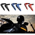 thumbnail image 5 of Rojo 2 protectores de manos universales para motocicleta con luz LED Protector de manillar de motocicleta, 5 of 5