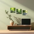 thumbnail image 3 of ZHONGYUTONG 3 Piece Zen Canvas Wall Art Zen Stone Picture Still life Green Bamboo Painting Meditation Artwork for Bedroom Decor Framed (12.00" x 12.00" x 3PCS), 3 of 5