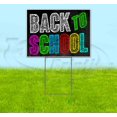 thumbnail image 1 of Back To School (18" x 24") Yard Sign, Includes Metal Step Stake, 1 of 6