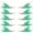 Green, variant on 10Pcs Detachable Fishing Spoon Baits Lure Feather Fishing Equipment Feather Lure Pendant Saltwater Fishing Accessories