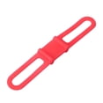 thumbnail image 1 of Correa de silicona para bicicleta, banda para linterna, clip para linterna, soporte para luz de bicicleta (rojo), 1 of 7