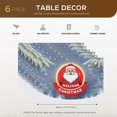 thumbnail image 2 of Christmas Placemats, Stylish Santa Claus Cute Cartoon Style Durable Indoor Door Mats 6pcs/Pack 17.7" X 13", Clip Art Non-Slip Outdoor Doormat for Cafe Coffee Table, 2 of 5
