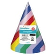 thumbnail image 3 of (6 pack) Retro Rainbow Birthday Paper Party Hats, 4 Count, by Way To Celebrate, 3 of 4