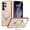 Khaki, variant on For Samsung Galaxy S24+ 5G / Galaxy S25+ 5G Case With Invisible Magnetic O-Ring Stand Military-Grade Shockproof Phone Case,white