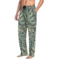 thumbnail image 5 of Tropical Palm Leaves Ghost Pajama Pants, Men's Lounge Pants Light with Drawstring and Pockets, Christmas New Year Birthday Father's Day Gifts, XX-Large, 5 of 7