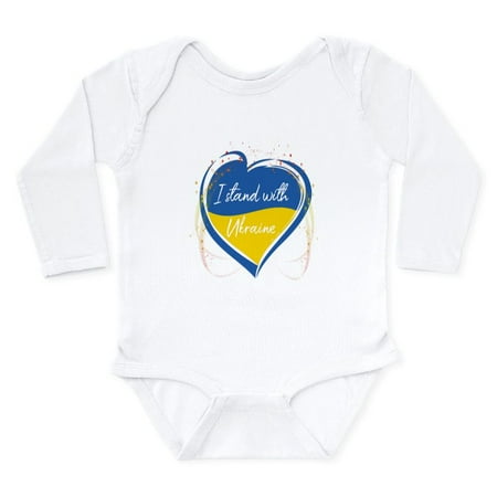 

CafePress - I Stand With Ukraine Body Suit - Long Sleeve Infant Bodysuit