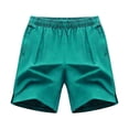 thumbnail image 5 of Jinhomg Men's Quick Dry Hiking Shorts Summer Side Slit Running Gym Shorts Fashion Loose Comfy Outdoor Active Shorts with Pockets Mint Green,XXL, 5 of 6