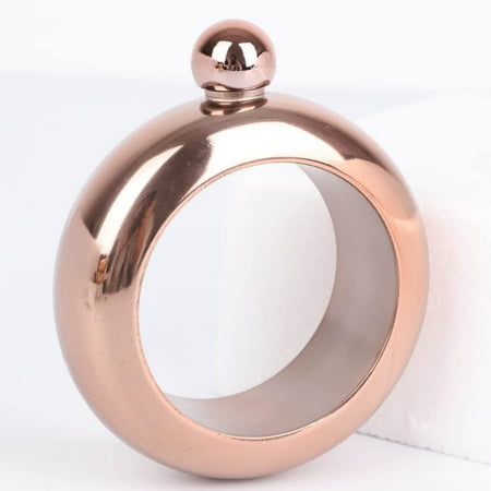 3.5oz Flask Hip Bracelet Bangle Alcohol Whisky Liquor Jewelry Stainless ...