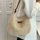 thumbnail image 3 of Zhuge Bolso de hombro tejido para mujer, bolso de mano tejido, bolso de mano tejido elegante para playa de verano, bolsos de hombro de 11.02 x 0.78 x 9.44 pulgadas (beige), 3 of 4