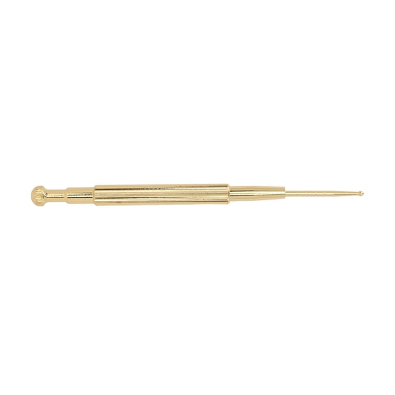Spring Loaded Ear and Body Point Probe Pen Facial Reflexology Massage Tool, Copper Manual Acupuncture Pen Comfortable Grip for Men