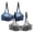 Blue bra for women, variant on 2PCS Lace Underwire Bras for Women Comfortable Push Up Lingeries Breathable Everyday Support Bra Wear Casual Daily Indoor Outdoor Necessity Wear