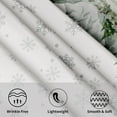 thumbnail image 3 of Winter Snowflakes Tablecloth Round 60 Inch Mountain Elk Deer Decorative Washable Polyester Table Cloth for Party Picnic Home Kitchen Decor, 3 of 6