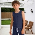 thumbnail image 5 of MEZZALL T-Shirts Boys Tank Tops Sleeveless Crew Neck Undershirts Kids Basic Tank T Shirts With Pockets Casual Athletic Tee Birthday Dailywear, 5 of 5