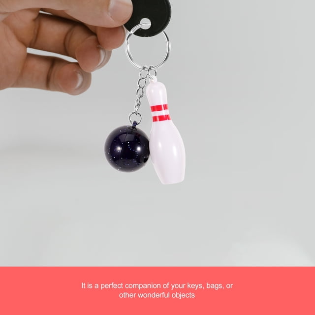 WEAVILUX 6Ud Llavero Pequeño De Bolos Estilo Dibujo Animado Para Colgar En Y Accesorios