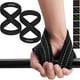thumbnail image 1 of Correas de levantamiento de pesas RDX Figure 8 antideslizantes con soporte para la muñeca, 1 of 8