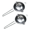 thumbnail image 1 of Small Double Boiler Pot for Melting Chocolate, Stainless Steel Rust Resistant Heat Resistant Handle Dishwasher Safe for Home Kitchen, Double Boiler Pot Set for Butter Cheese Wax, 1 of 5