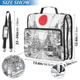 thumbnail image 2 of FORMRS Zipper Binder with Shoulder Strap 2-inch Ring 500 Sheet Capacity File Bag, White Streets, 2 of 5