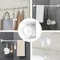 thumbnail image 4 of 2Pcs Adhesive Curtain Rod Holders Curtain Rod Brackets for Living Room Kitchen Bathroom, 4 of 6