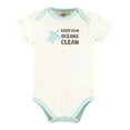 thumbnail image 6 of Touched by Nature Organic Cotton Bodysuits, Planet B, 6-9 Months, 6 of 7