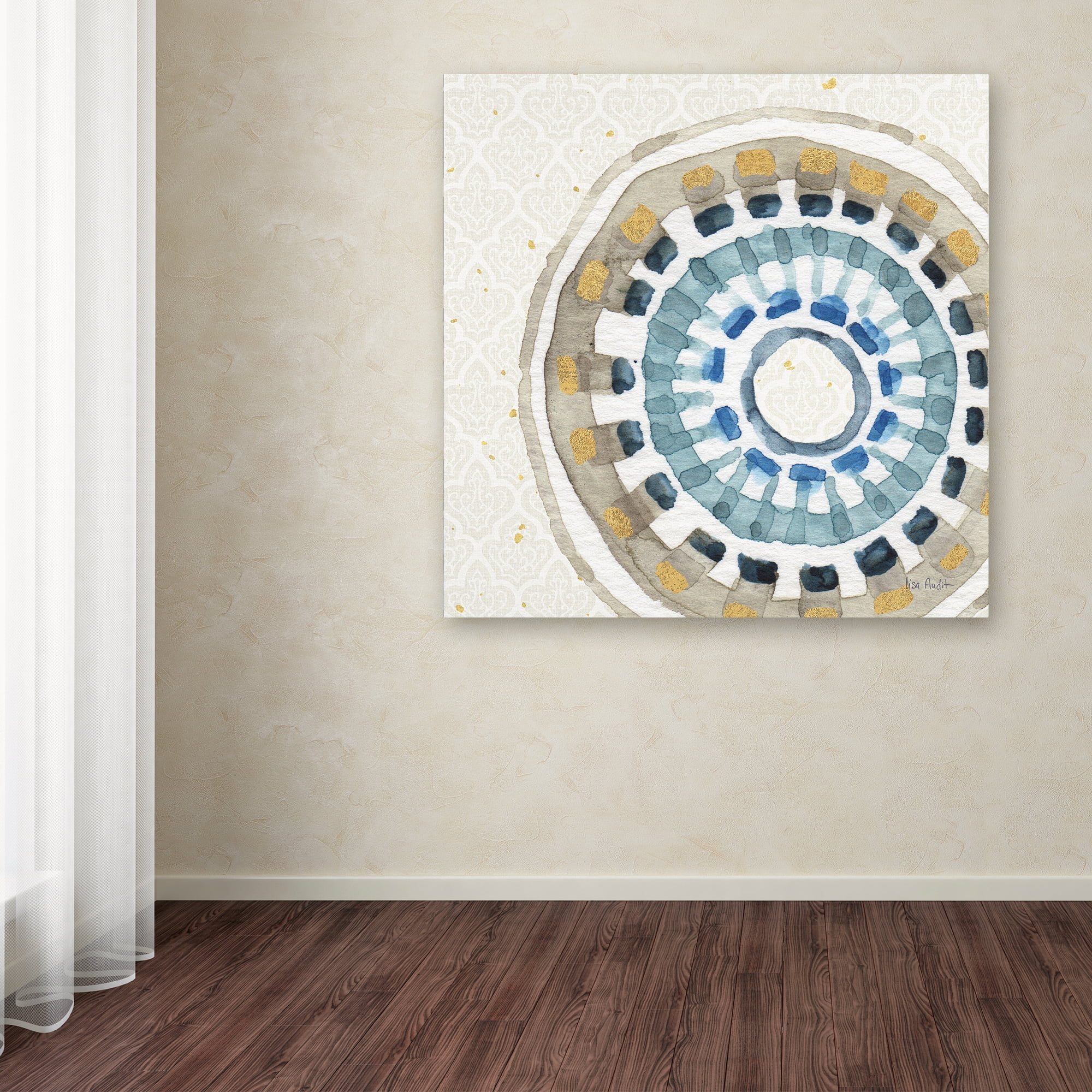 Trademark Fine Art "Indigold XIV" Canvas Art by Lisa Audit