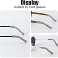 thumbnail image 5 of NOGIS Soft Knitting Cotton Fabric Eyeglasses Temple Tips Sleeve Retainer, Eyeglasses Ear Cushion, Anti-Slip Elastic Comfort Glasses Ear Cushions, Eyeglasses Ear Grips for Glassses (2pairs Grey), 5 of 7