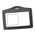 thumbnail image 1 of Multi- Badge Holder with Neck Lanyard Waterproof Dustproof Card for Name Cards, Horizontal Black, 1 of 4
