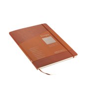 Fabriano Ecoqua Plus Stitch-Bound Notebook, 8.3 x 11.7, A4, Graph, Red