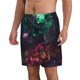 thumbnail image 2 of Balery Red And Green Carnation Traje de Baño Estilo Hawaiano para Hombre, Shorts de Secado Rápido con Bolsillos-Small, 2 of 6
