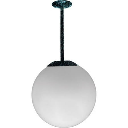 

18 in. 120 V 26 watts Ceiling Globe Fixture 12 in. Drop with S26-GU-24 Flourescent Lamp - Verde Green