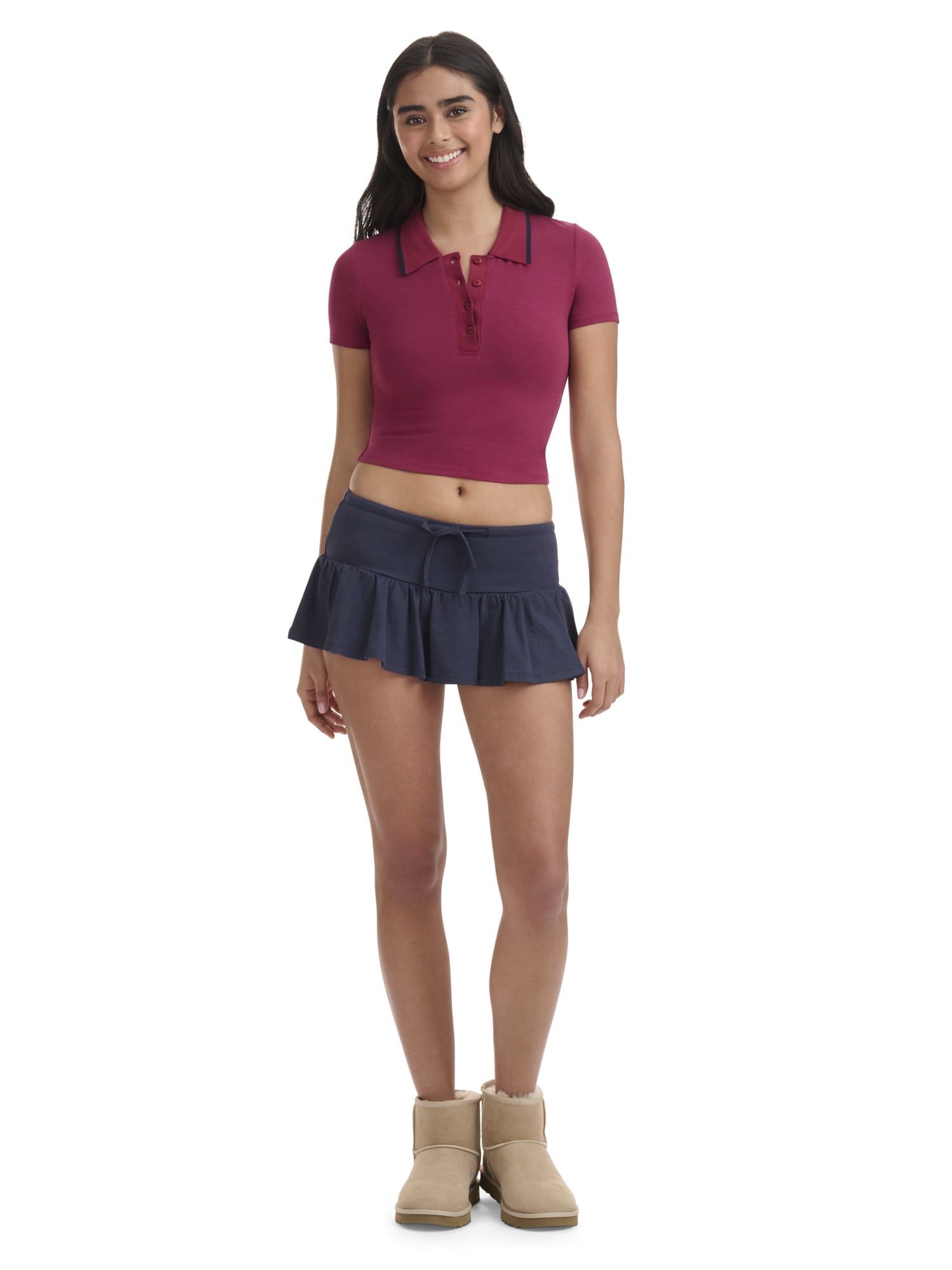 Mills by Millie Bobby Brown Women's Cut and Sew Skort, Sizes XXS-XXL