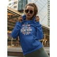 thumbnail image 2 of Let Life Surprise You Art Hoodie Women -Image by Shutterstock, Female 4X-Large, 2 of 4
