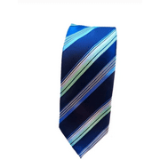 Men's Blue Striped Navy Necktie