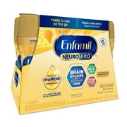 (6 pack) Enfamil NeuroPro Ready to Feed Baby Formula, Brain Building Duo DHA & MFGM,8 fl oz, 6 count