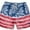 Flag Blue, variant on Boys Swim Trunks Elastic Swimwear Shorts with Fun Designs, Palm Lt. Blue, Size: 7, Endless Summer