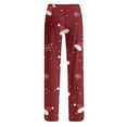 thumbnail image 7 of Hearthz Christmas Pajamas Pants for Women Winter Wide Leg Womens Pajama Bottoms Fall Drawstring Womans Lounge Pants, 7 of 7