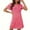 Hot Pink, variant on Zorckvet Womens Heart Print Nightgowns Valentine's Day Sleepshirts Plus Size Short Sleeve Soft Fashion Crewneck Nightshirts for Women