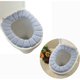 thumbnail image 1 of Juego de 2 fundas protectoras para asiento de inodoro de tela cálida, cojín para asiento de inodoro, color gris, 1 of 3