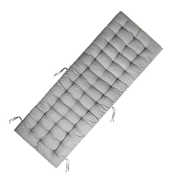 Bewildely Cojines para diván, silla larga de poliéster, colchón cómodo para Patio, cojín reclinable lavable para interiores, muebles de Decoración del hogar No. 4
