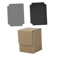 thumbnail image 1 of La caja de cubierta de cartas con 2 divisores se adapta a más de 100 8x7.8x10.3cm caja de almacenamiento de tarjeta impermeable Color arena, 1 of 8