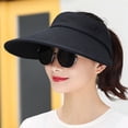 thumbnail image 3 of Sun Visor Hats Women Large Brim Summer UV Protection Beach Cap, 3 of 3