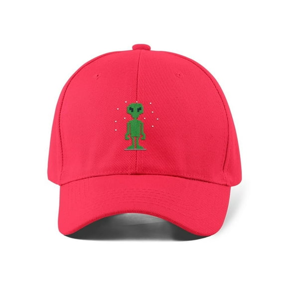 Green Pixel Alien Hat Hat  -Image by Shutterstock,  Small