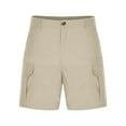 thumbnail image 4 of Mens Cargo Shorts with Multi-Pockets 2025 Boys Casual Solid Straight Leg Mid Waisted Lightweight Golf Work Short, 4 of 5