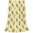 thumbnail image 2 of Zufioo Yellow Corn Fleece Blanket Queen Size,Plush Bed Blanket,Ultra Soft Throw Blanket,Plush Fuzzy Cozy Blanket Perfect for Bed,Couch-40"x30", 2 of 7
