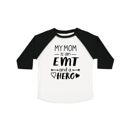 

Inktastic My Mom is an EMT and a Hero Gift Toddler Boy or Toddler Girl T-Shirt