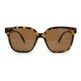 thumbnail image 2 of Simple Classy Womens Chic Horn Rim Metal Brow Trim Plastic Fashion Sunglasses Tortoise - Brown, 2 of 4